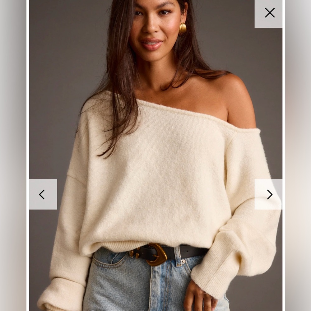 12th tribe. Size XL. Off the shoulder sweater